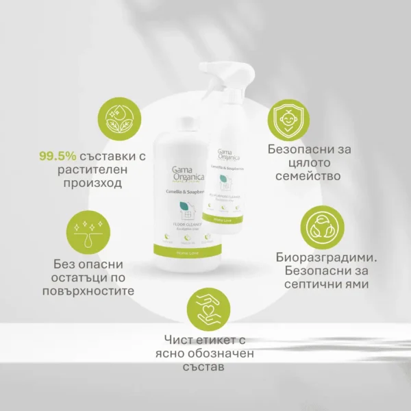 Комплект Eucalyptus Crisp: Универсален почистващ препарат + Препарат за под